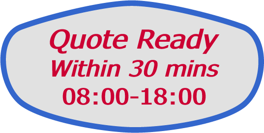 Quotation Ready Within 30 minutes